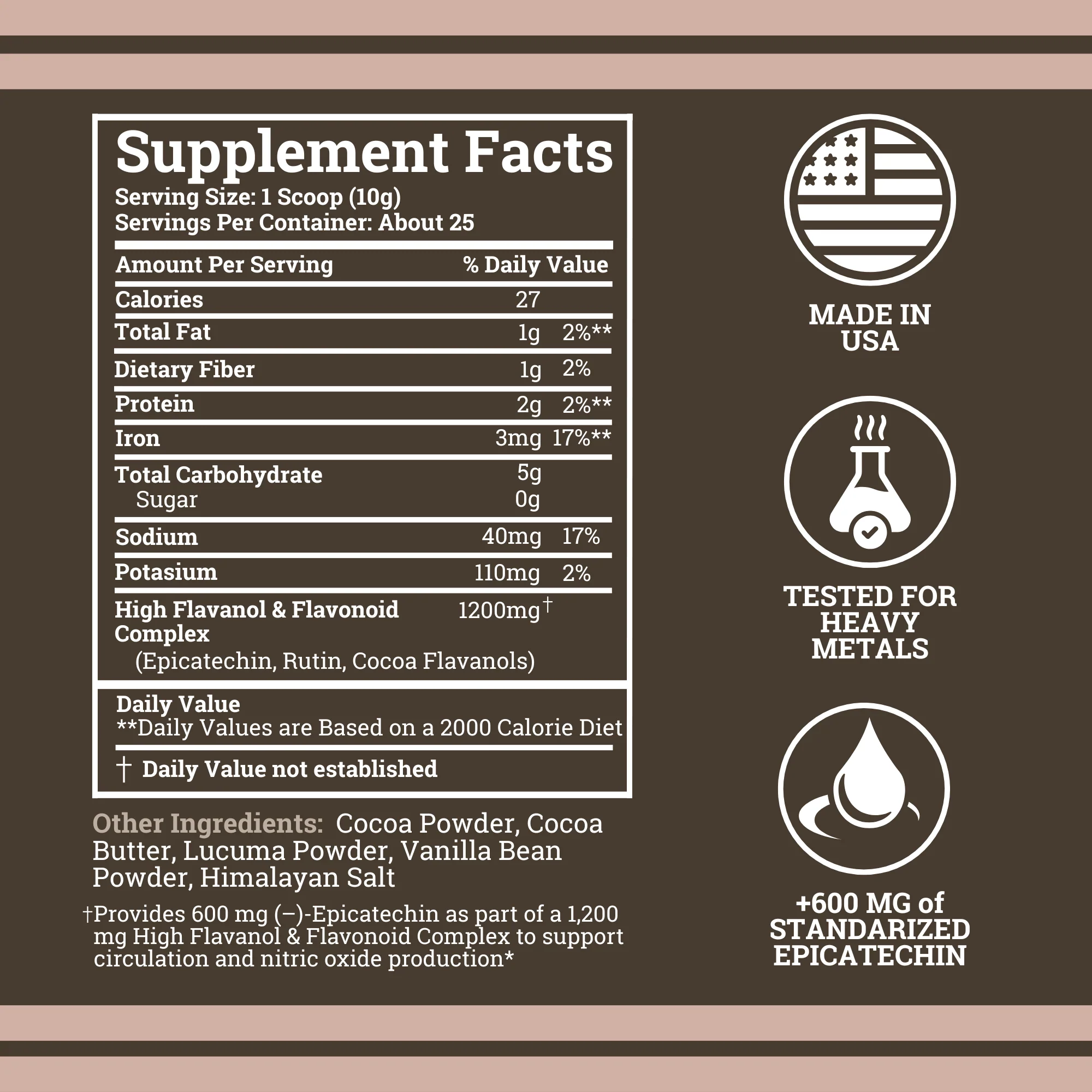 Supercharged Cocoa Flavanols + Flavonoids 1200MG - Image 7